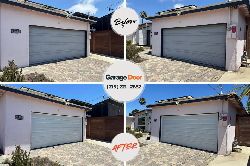 Before and after: garage door repair Rosemount, MN